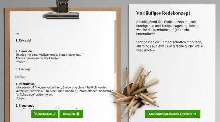 Konzept Rede-Designer